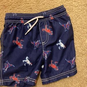 Carter’s Navy Dinosaur Print Swim Trunks